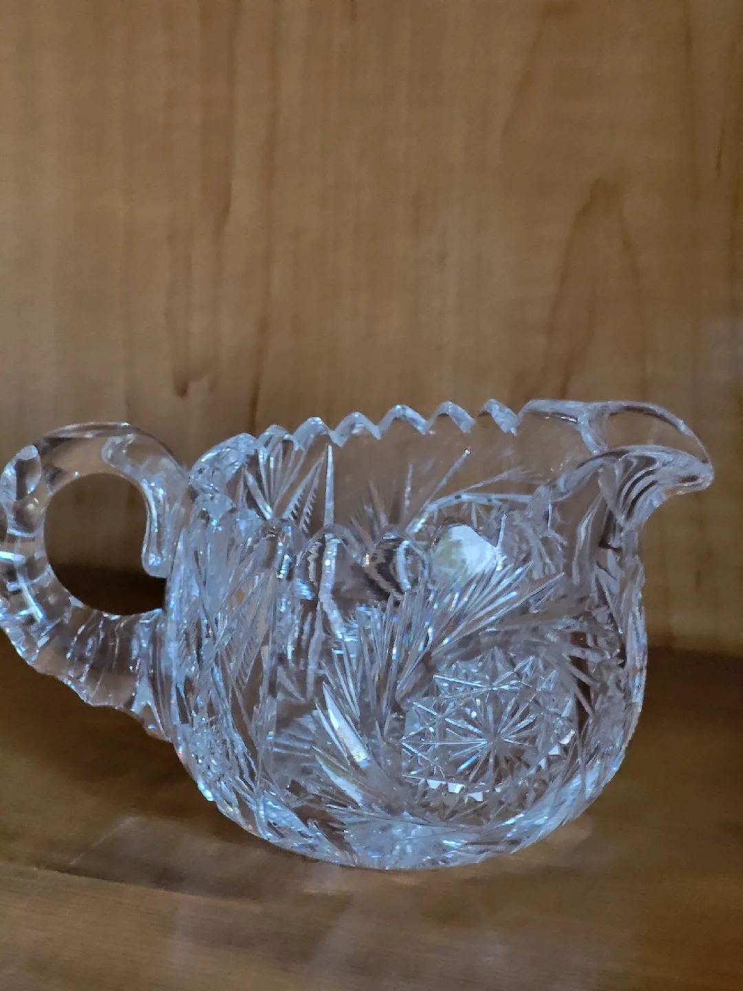 Vintage Crystal Creamer and Sugar Bowl Set image indicator(3)