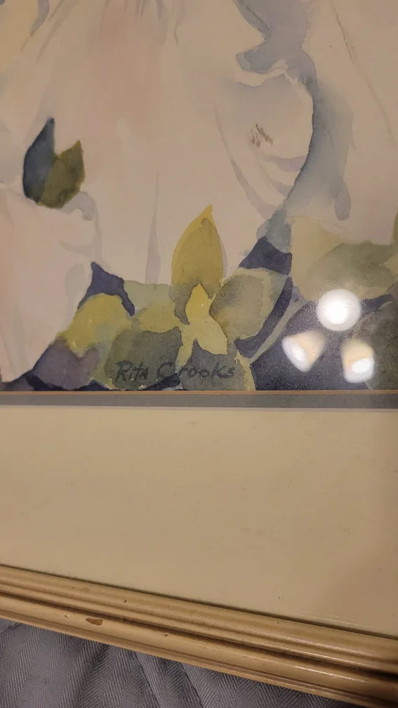 Framed Floral Watercolor Painting by Rita Crooks image indicator(2)