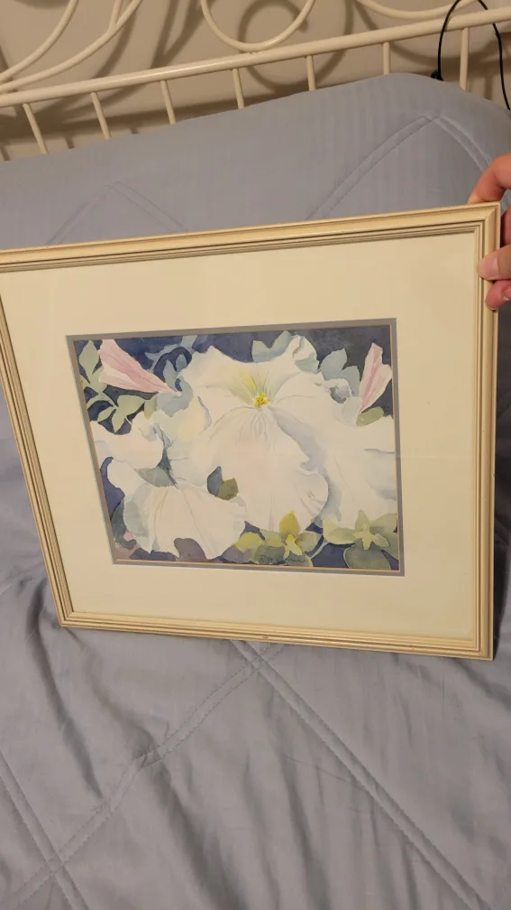 Framed Floral Watercolor Painting by Rita Crooks image indicator(3)