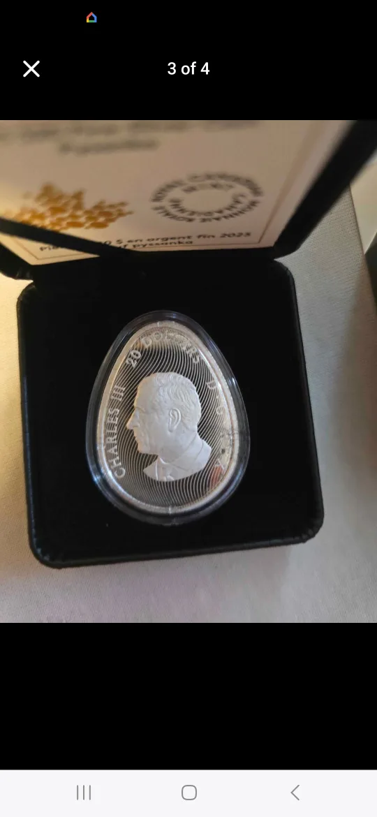 Royal Canadian Mint Silver Pysanka Egg Coin 2023 image indicator(3)