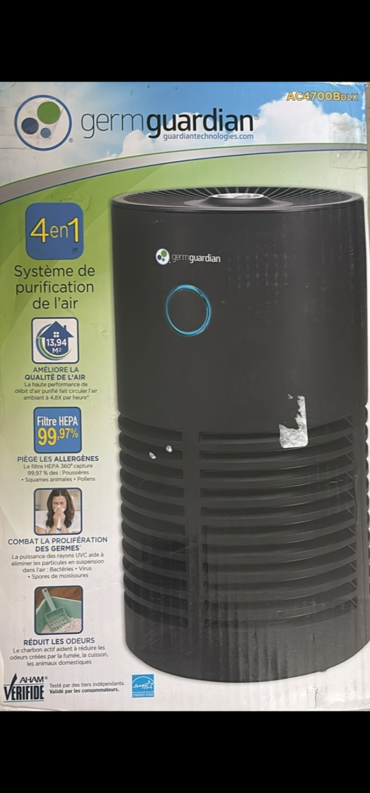 GermGuardian AC4700BDLX Air Purifier - Like New! - photo 3