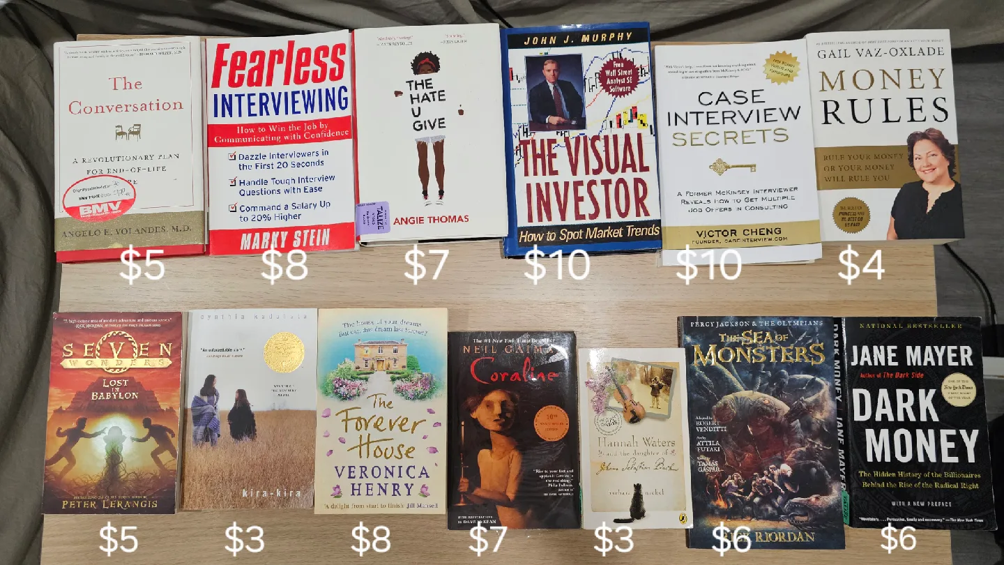 Moving sale! - English Books thumbnail