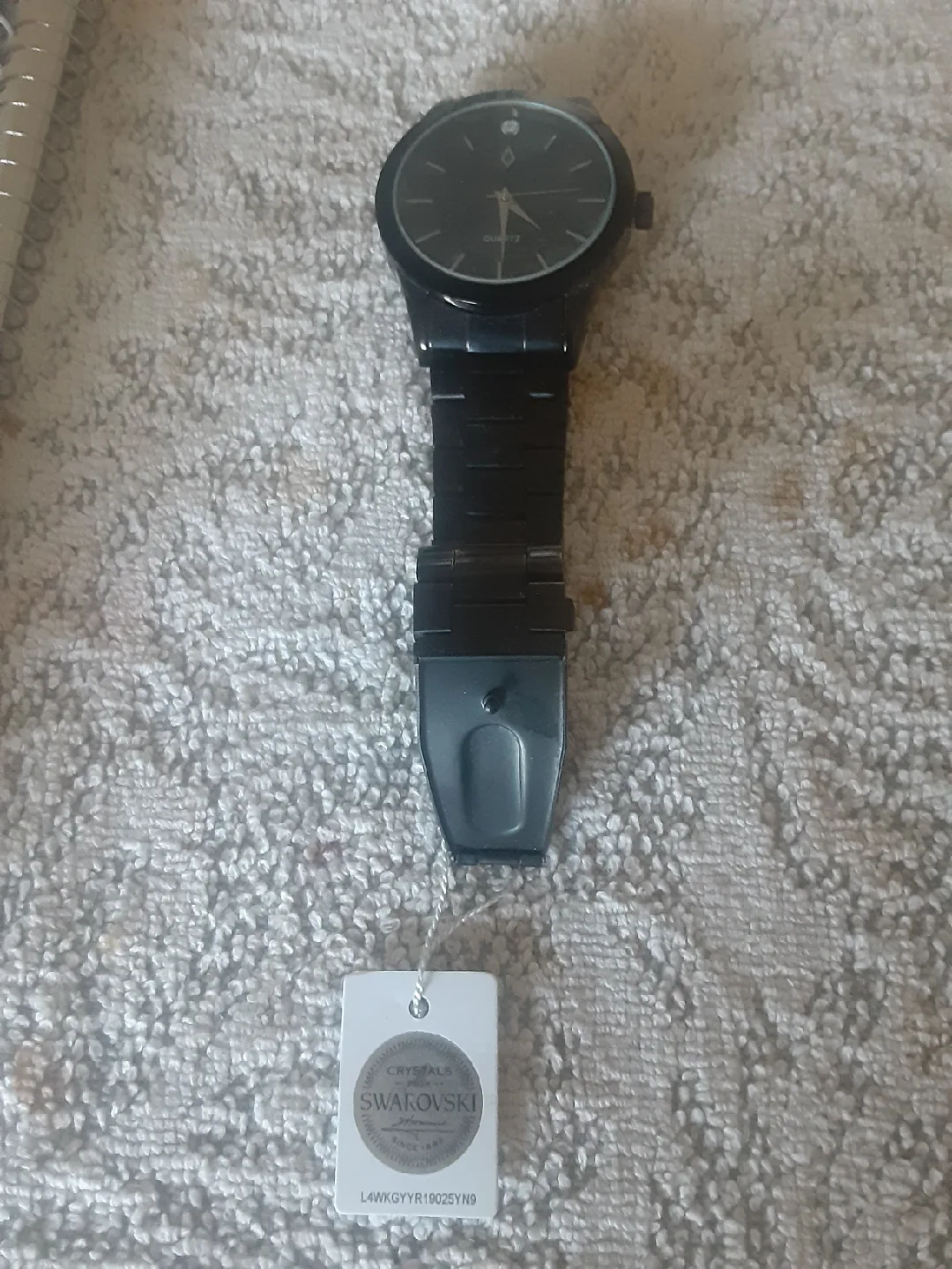 Swarovski Black Quartz Watch thumbnail