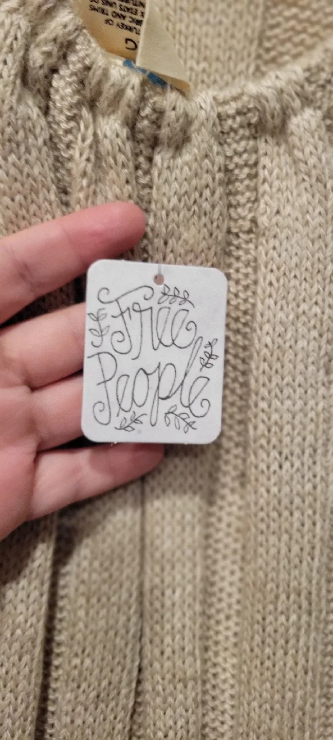 Free People Knit Dress - Beige image indicator(5)