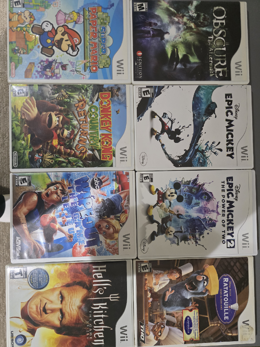 Wii Games - Epic Mickey 1&2, Paper Mario, Scooby Doo and Pac-man - photo 2