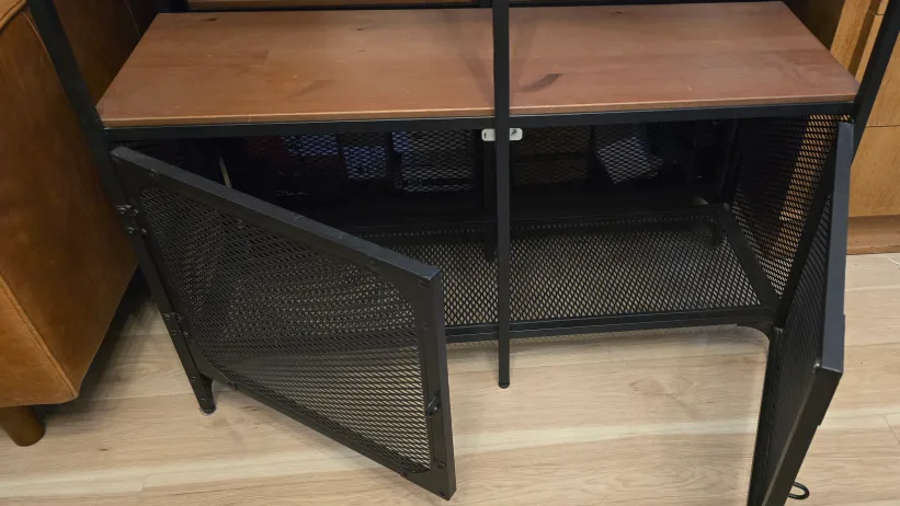 IKEA FJÄLLBO Shelf Unit, Black/Wood image indicator(6)