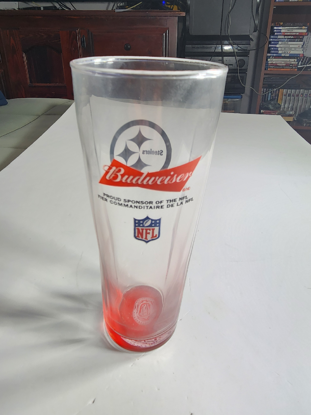 Budweiser Pittsburgh Steelers NFL Pint Glass