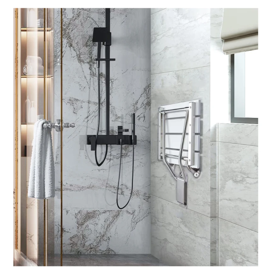 White Folding Shower Seat - photo 4