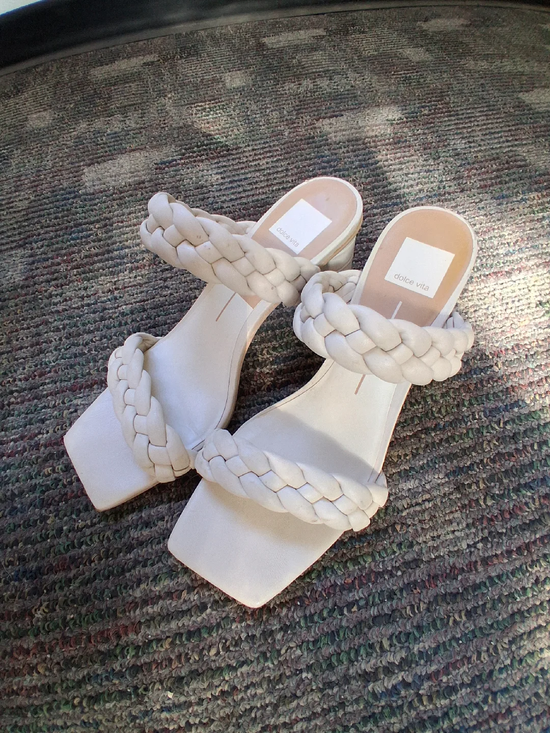 Dolce Vita Ivory Braided Sandals thumbnail