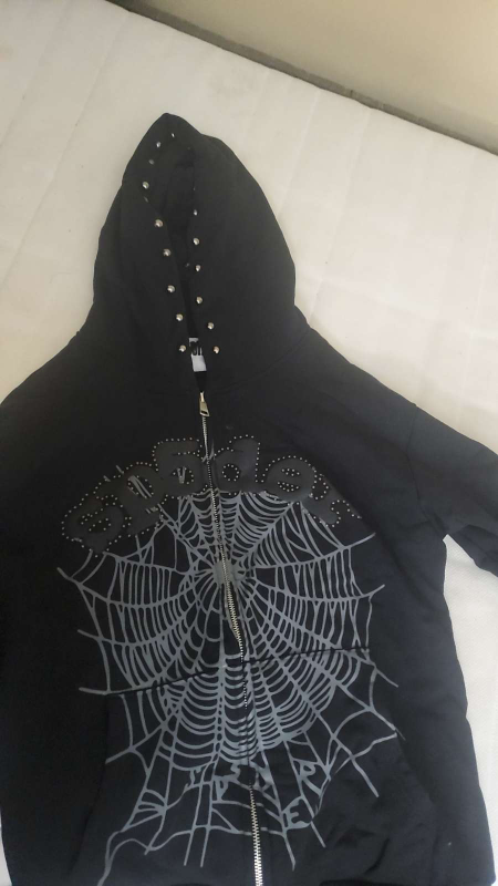 SPIDER Black Hoodie Size L