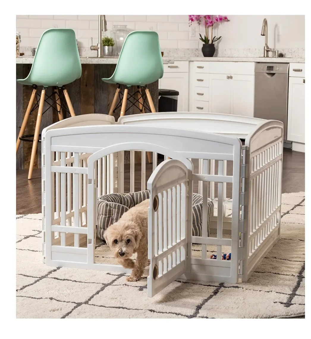 White Richell Convertible Elite Pet Gate/Pen image indicator(2)