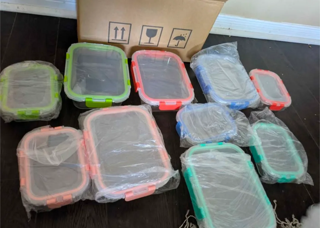 Glass Food Containers - 10 Pack - New! image indicator(2)