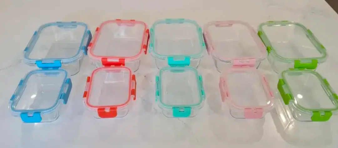 Glass Food Containers - 10 Pack - New! image indicator(3)