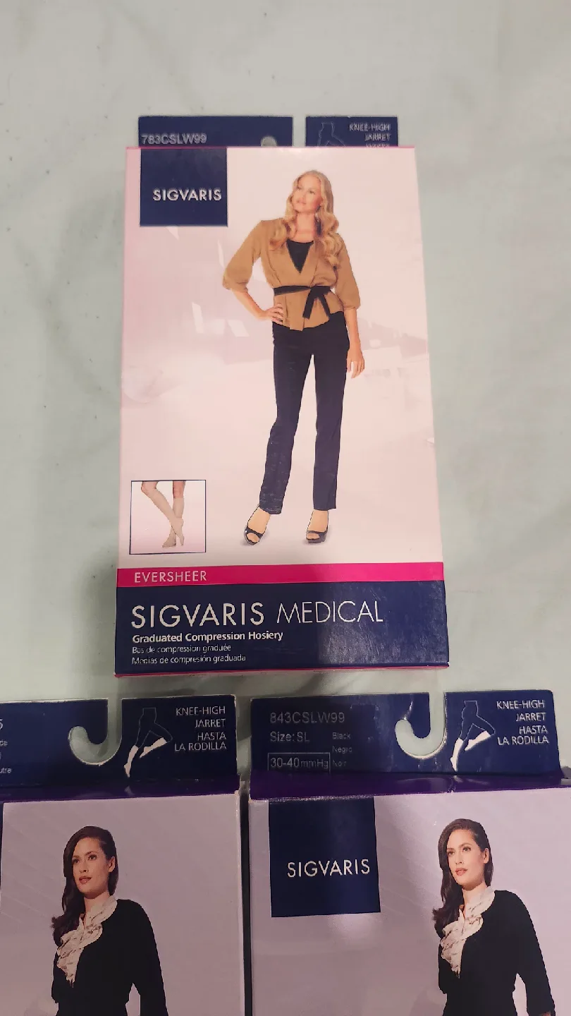 set of 3 Sigvaris Medical Compression socks, Size SL image indicator(6)