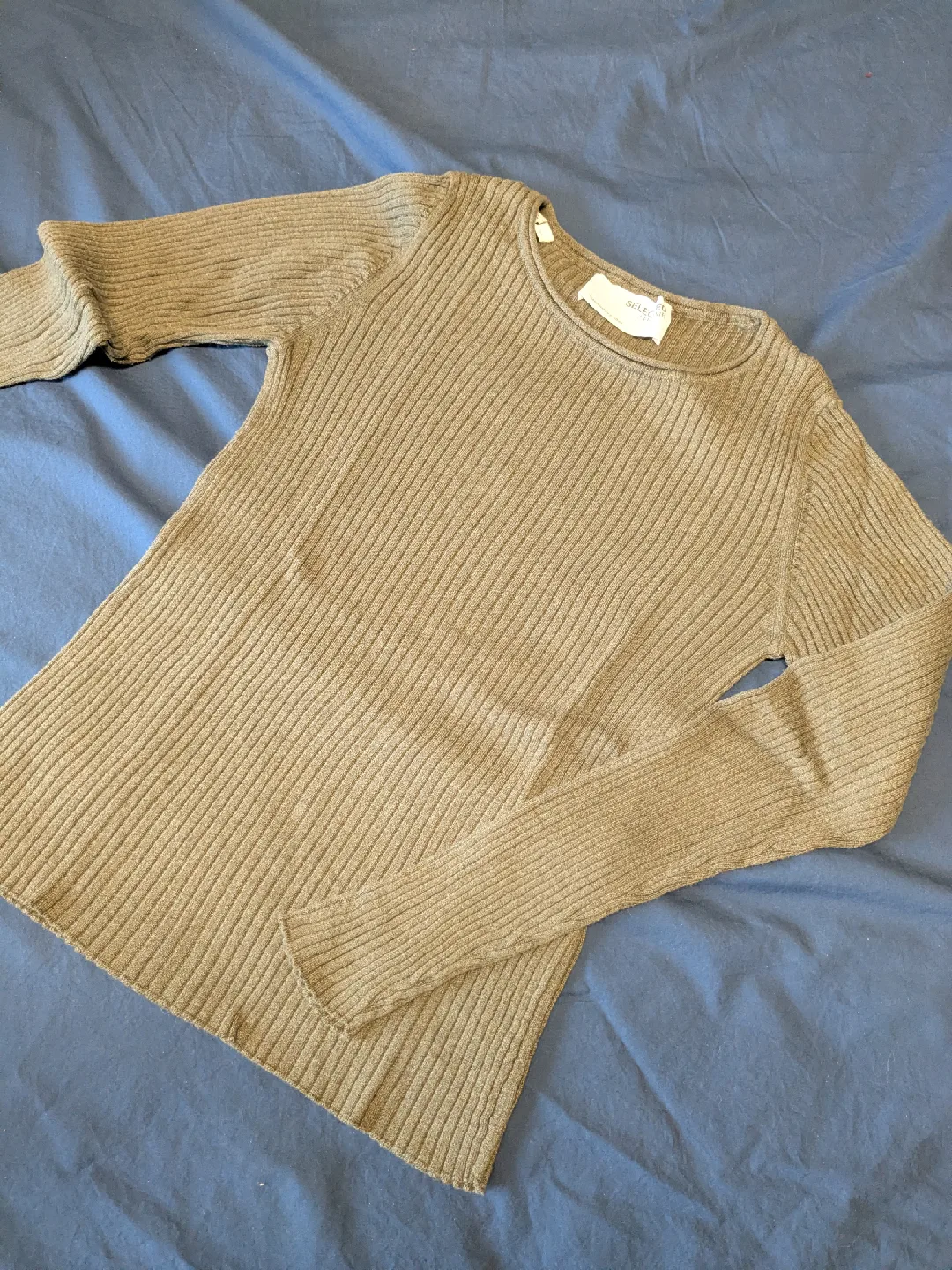 Selected Femme Ribbed Knit Sweater - Size L thumbnail