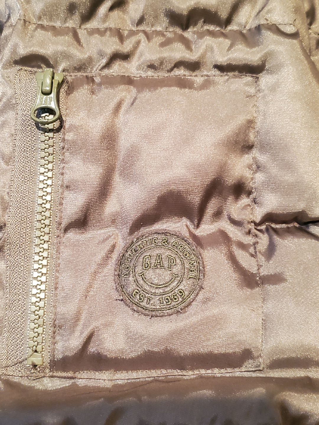 Gap Puffer Jacket - Olive Green - photo 5