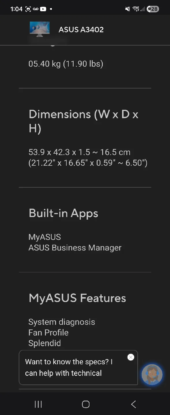 ASUS A3402 All-in-One PC image indicator(3)