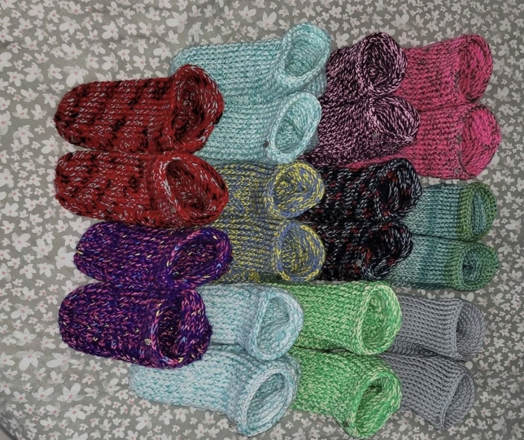 Beautiful handmade crochet slippers