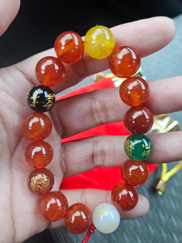 Red Bead Bracelet and Buddha Pendant image indicator(3)