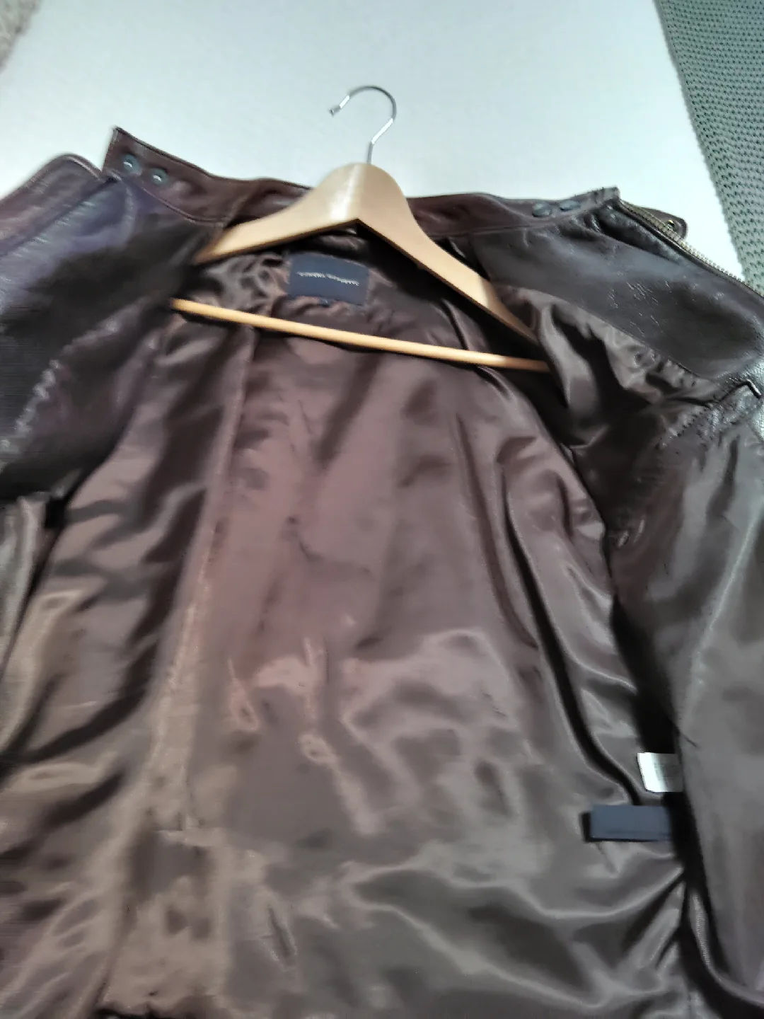 Banana Republic Leather Jacket, Size L image indicator(4)