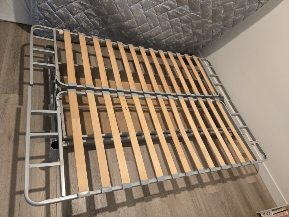 FREE Queen Bed Frame with Wooden Slats