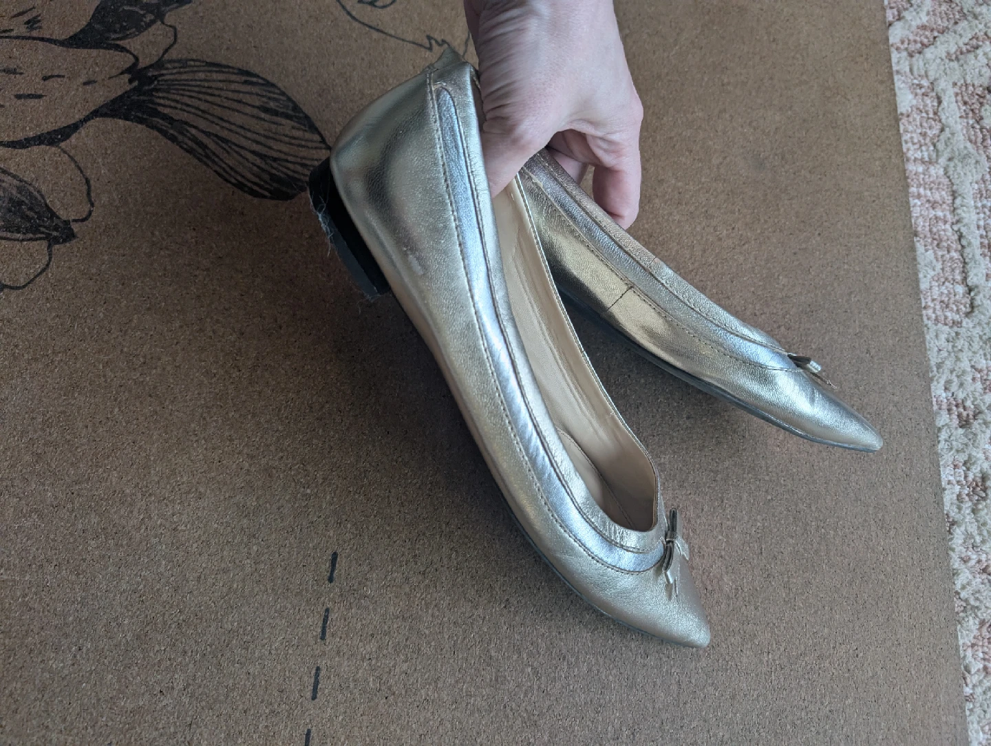 Ralph Lauren Gold Flats - photo 4