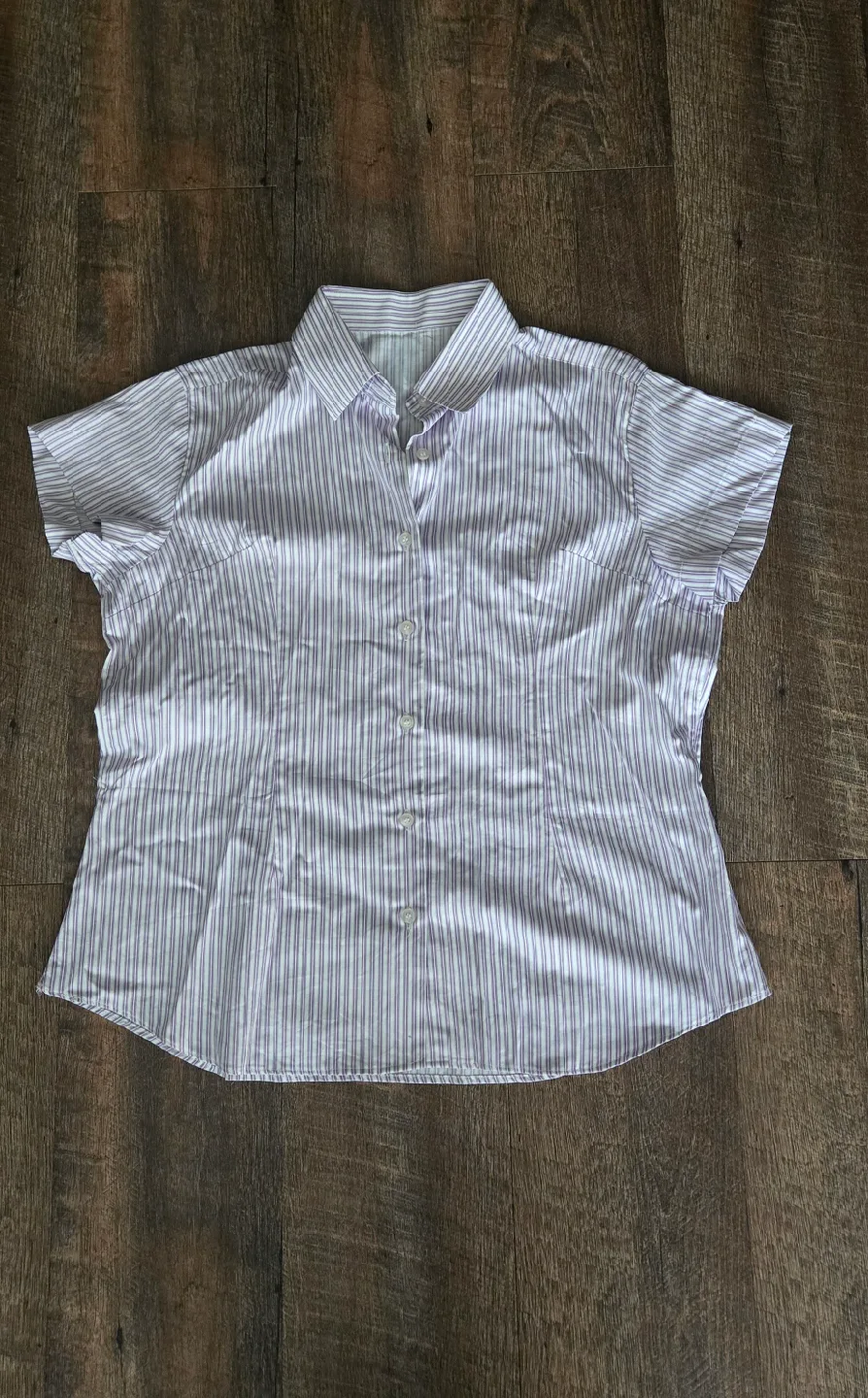 Striped Short Sleeve Blouse thumbnail