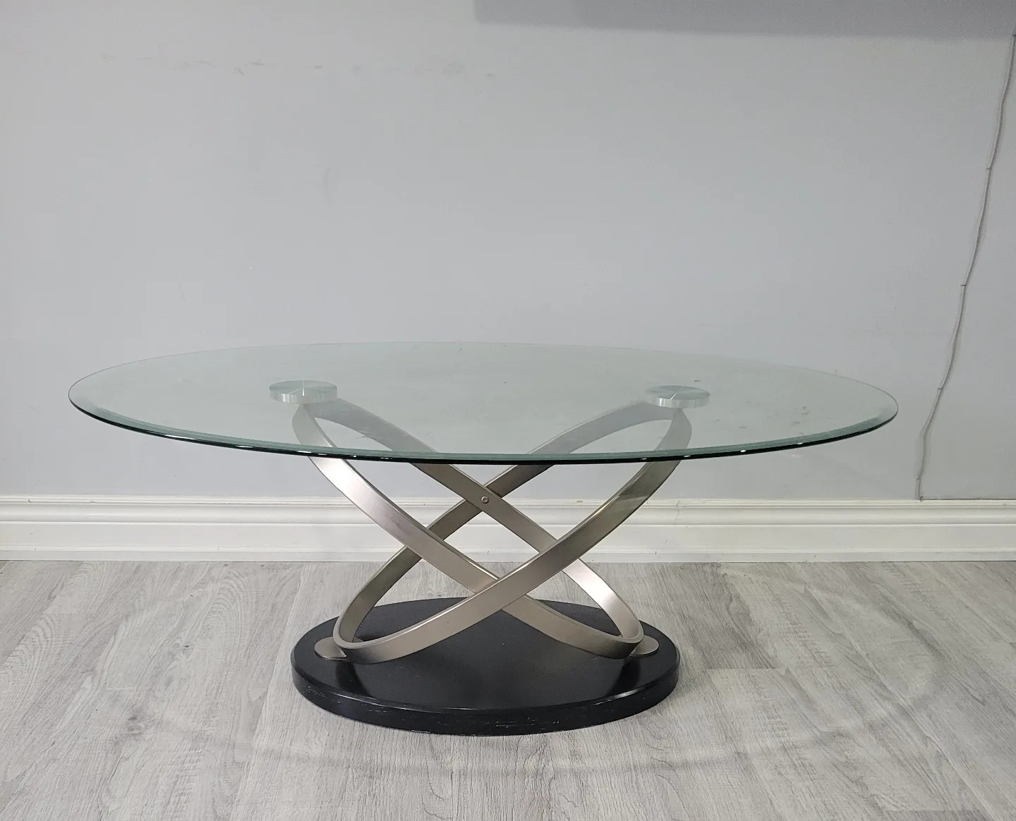 Oval Glass Coffee Table image indicator(3)