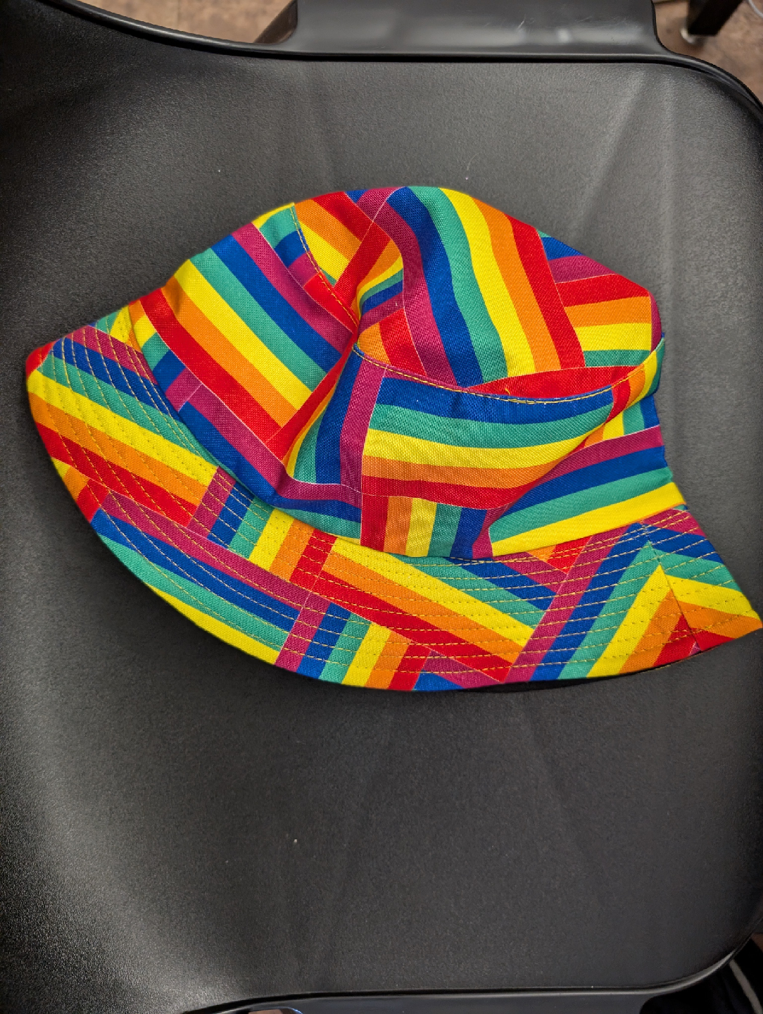 LGBTQ Rainbow Bucket Hat Pride Hat Colorful Hat Gay Romance Hat
