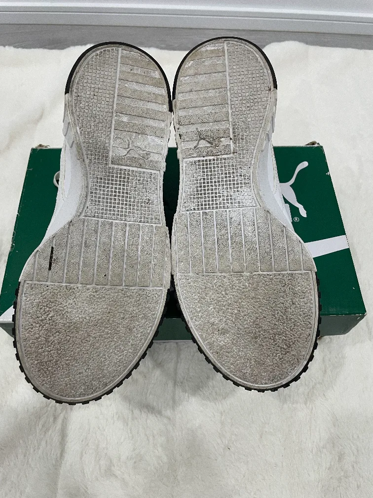 Puma Women's Cali Dream White Sneakers - Size 7.5 image indicator(5)