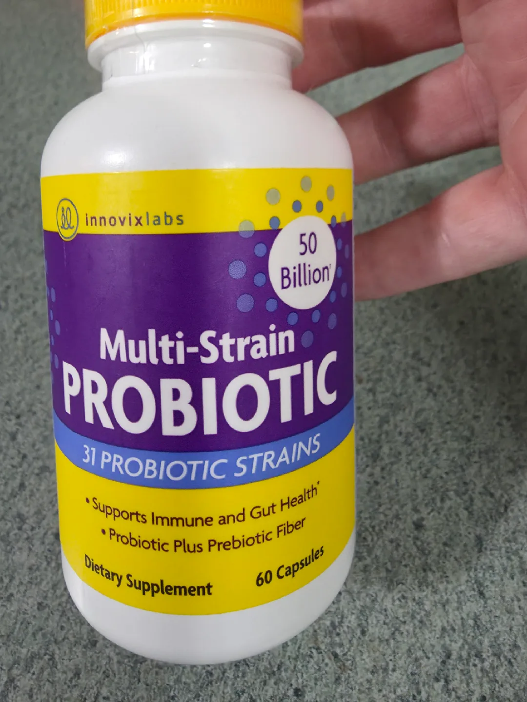 InnovixLabs Multi-Strain Probiotic, 50 Billion CFU, 60 Capsules image indicator(3)