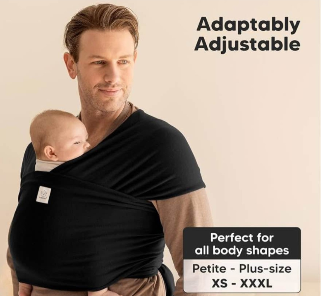KeaBabies Baby Wrap Carrier Trendy Black - photo 3