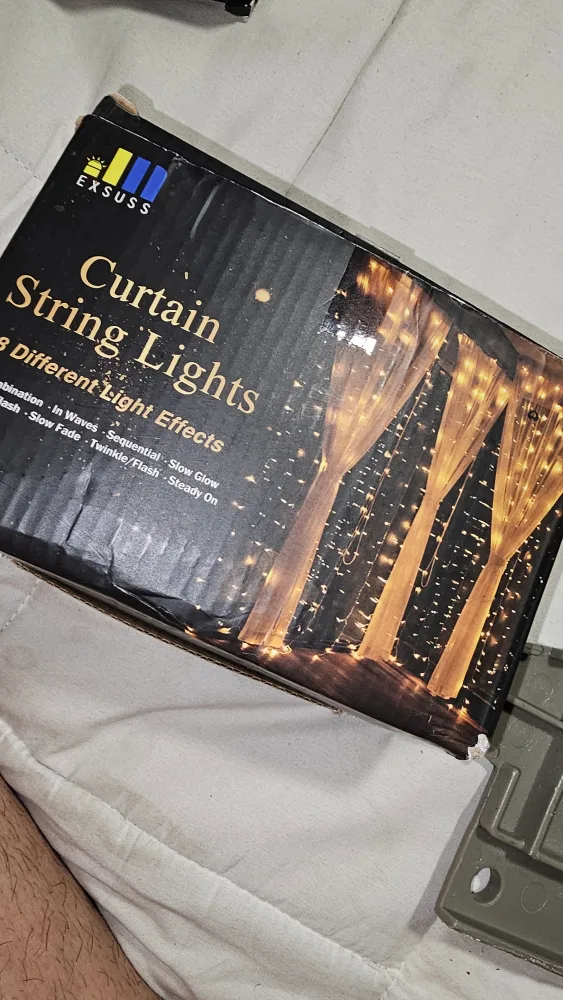 EXSUSS Curtain String Lights - 8 Light Effects image indicator(2)