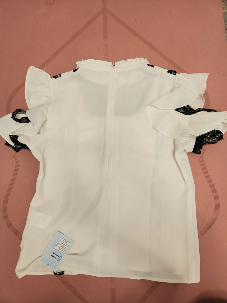 Jirai Kei Style White Lace Blouse - Size S - photo 2