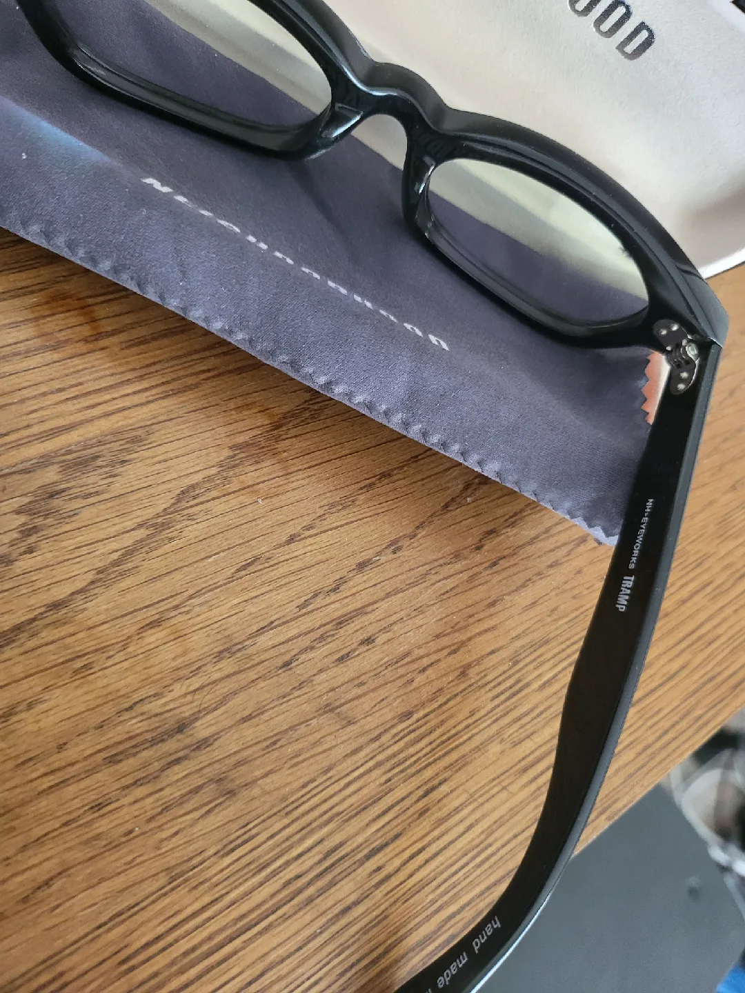 Neighborhood x EFFECTOR Tramp Glasses Black hand made in Japan image indicator(4)