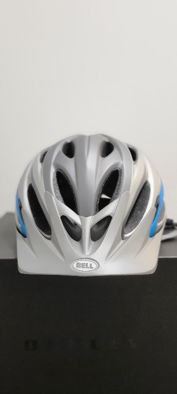 Bell Bike Helmet - Silver & Blue