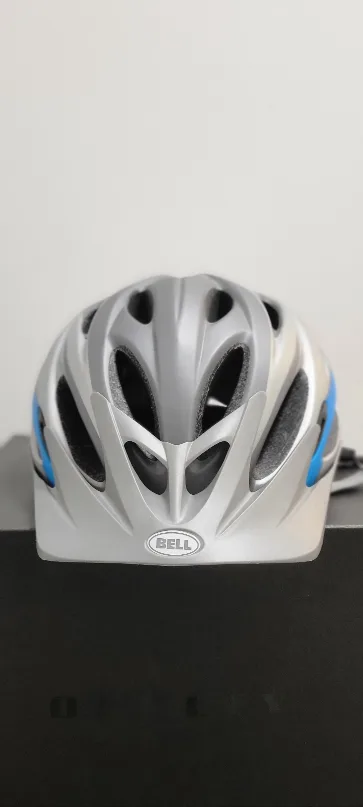 Bell Bike Helmet - Silver & Blue thumbnail