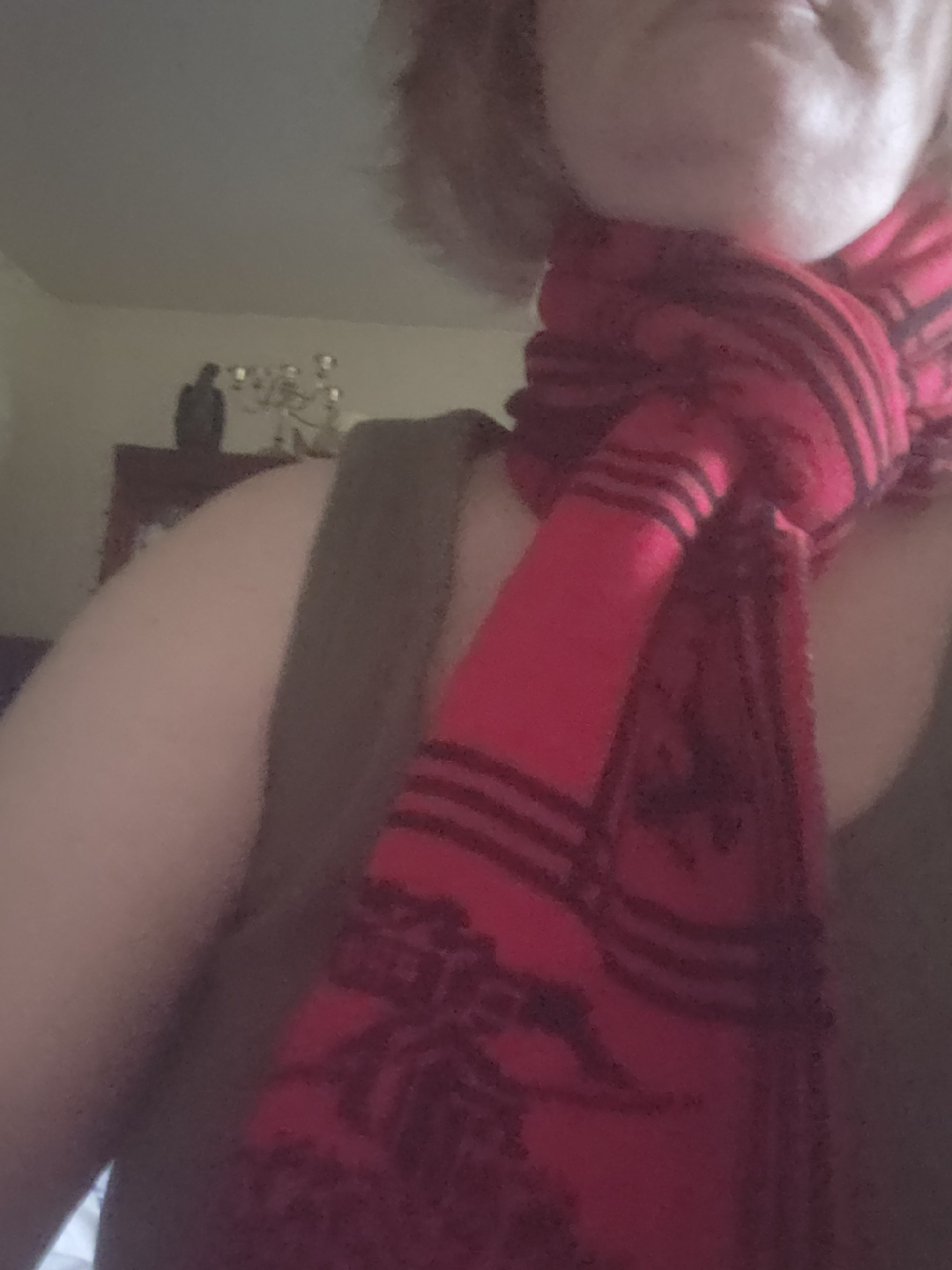 Burberrys Red & Black Wool Scarf - photo 5