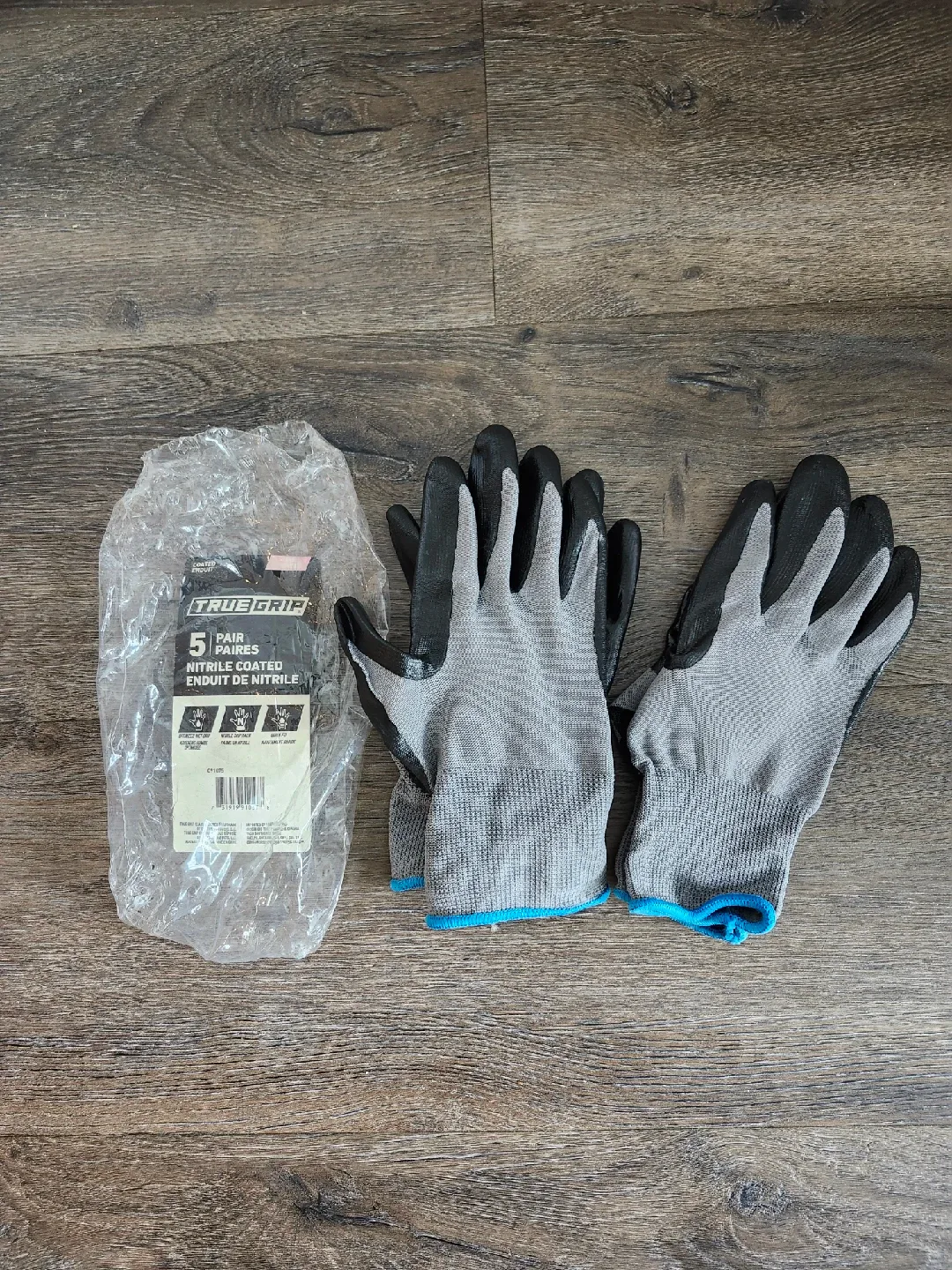 True Grip Nitrile Coated Gloves (2 Pairs) Large thumbnail