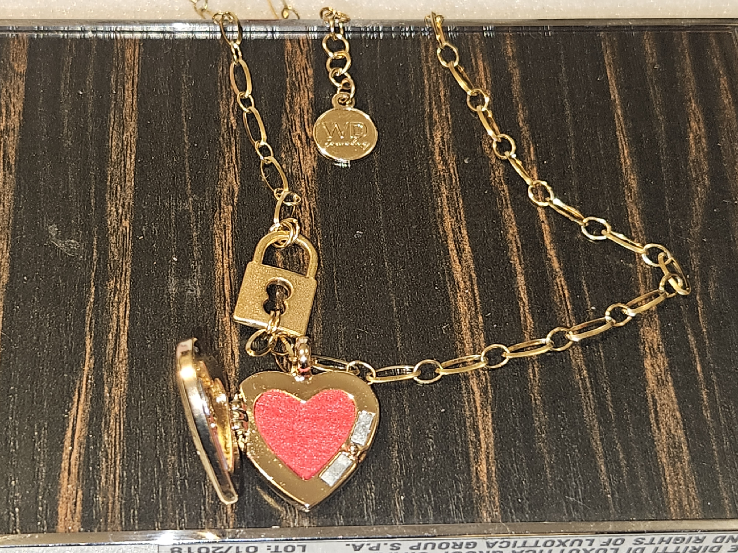 WP Jewelry Gold Heart Locket Necklace & Charm Bracelet - photo 3