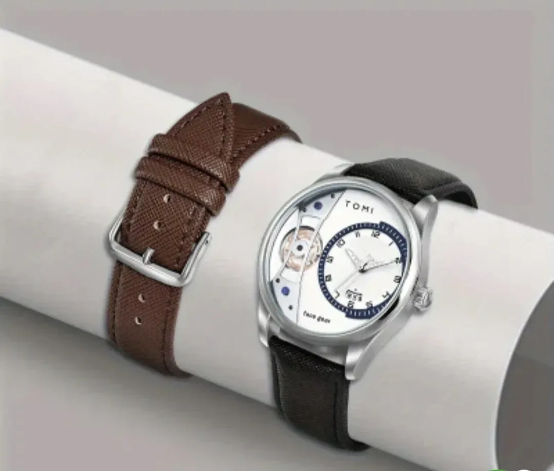 TOMI Dark Coffee-T Watch with Extra Band - New in Box! image indicator(5)