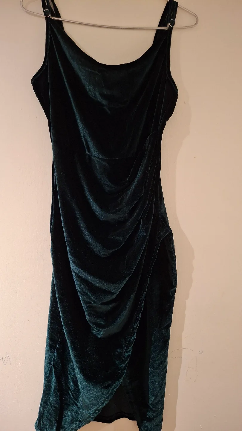 Green Velvet Dress