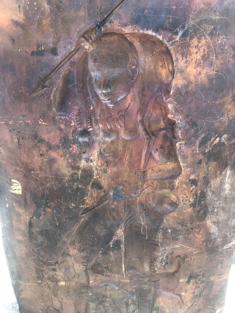 ANDALA (artist), copper  African Hunter image indicator(8)