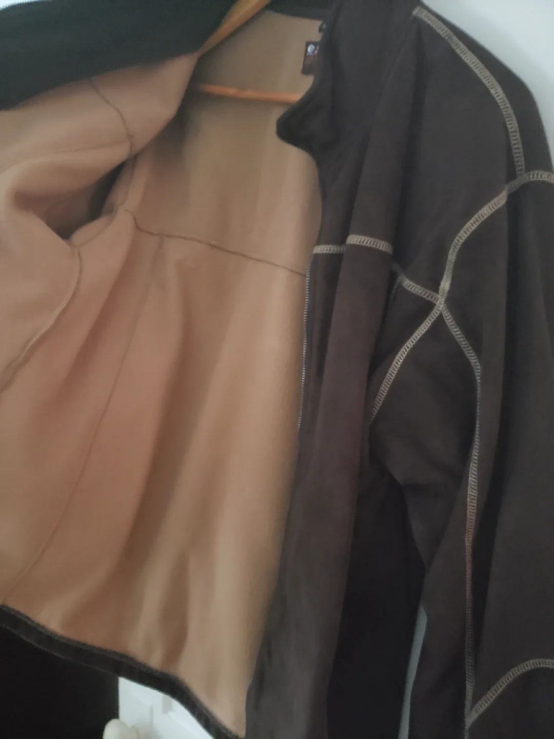 Point Zero Brown faux Suade Jacket image indicator(5)