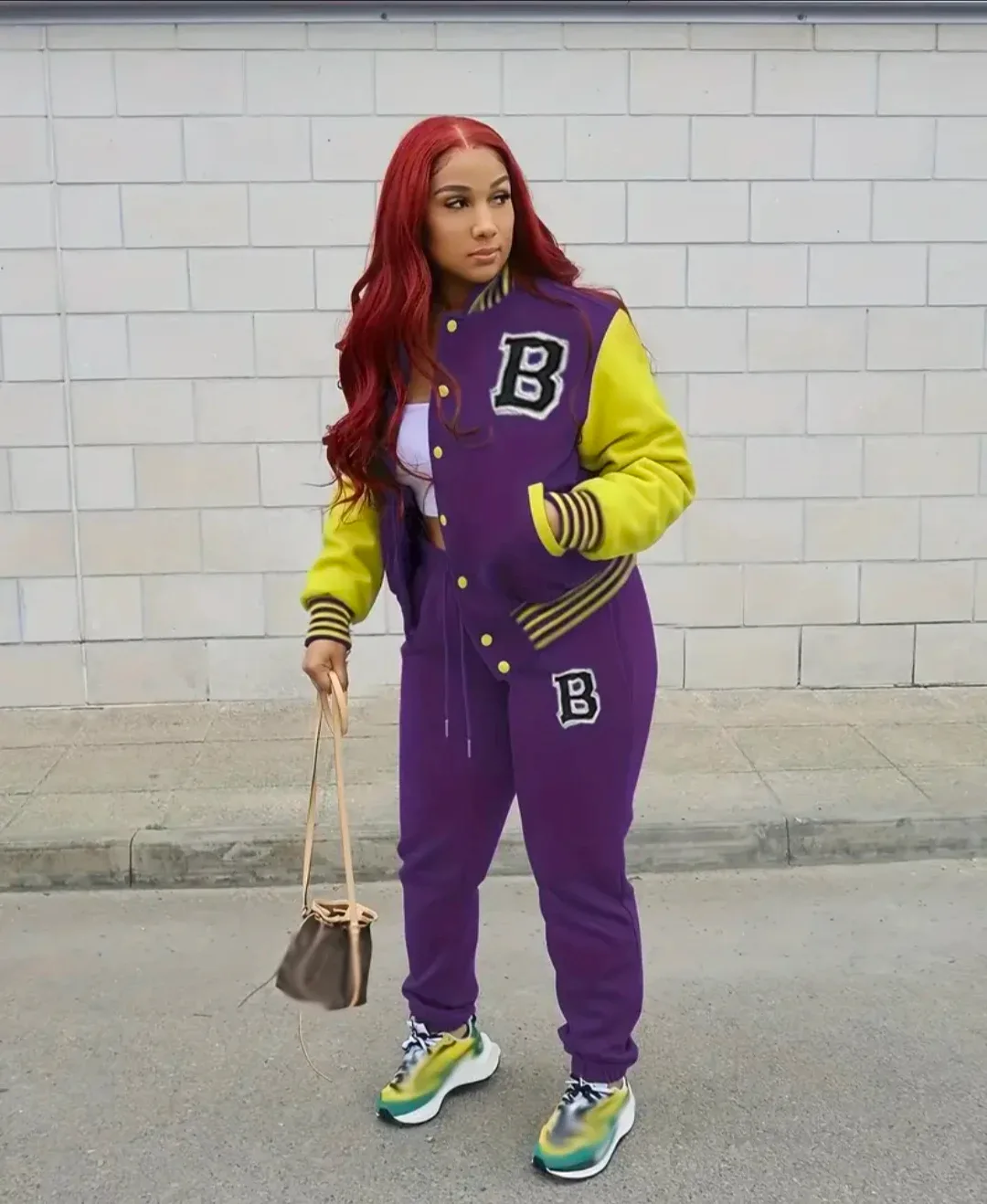 Varsity Jacket and Sweatpants Set thumbnail