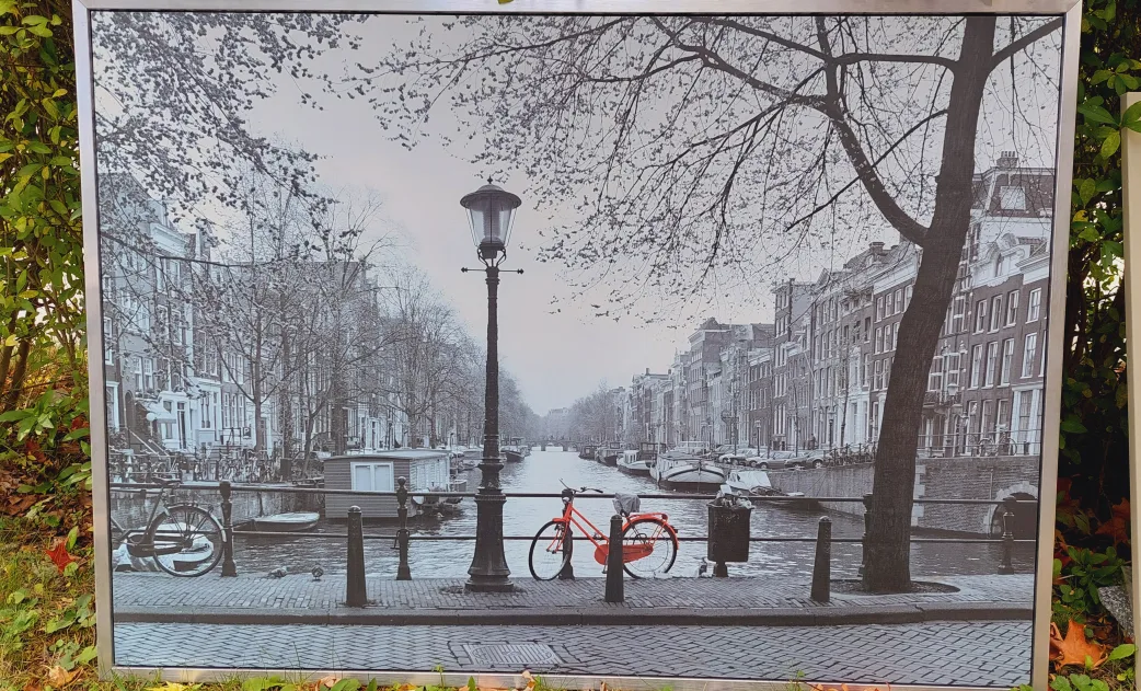 Framed Amsterdam Canal Print