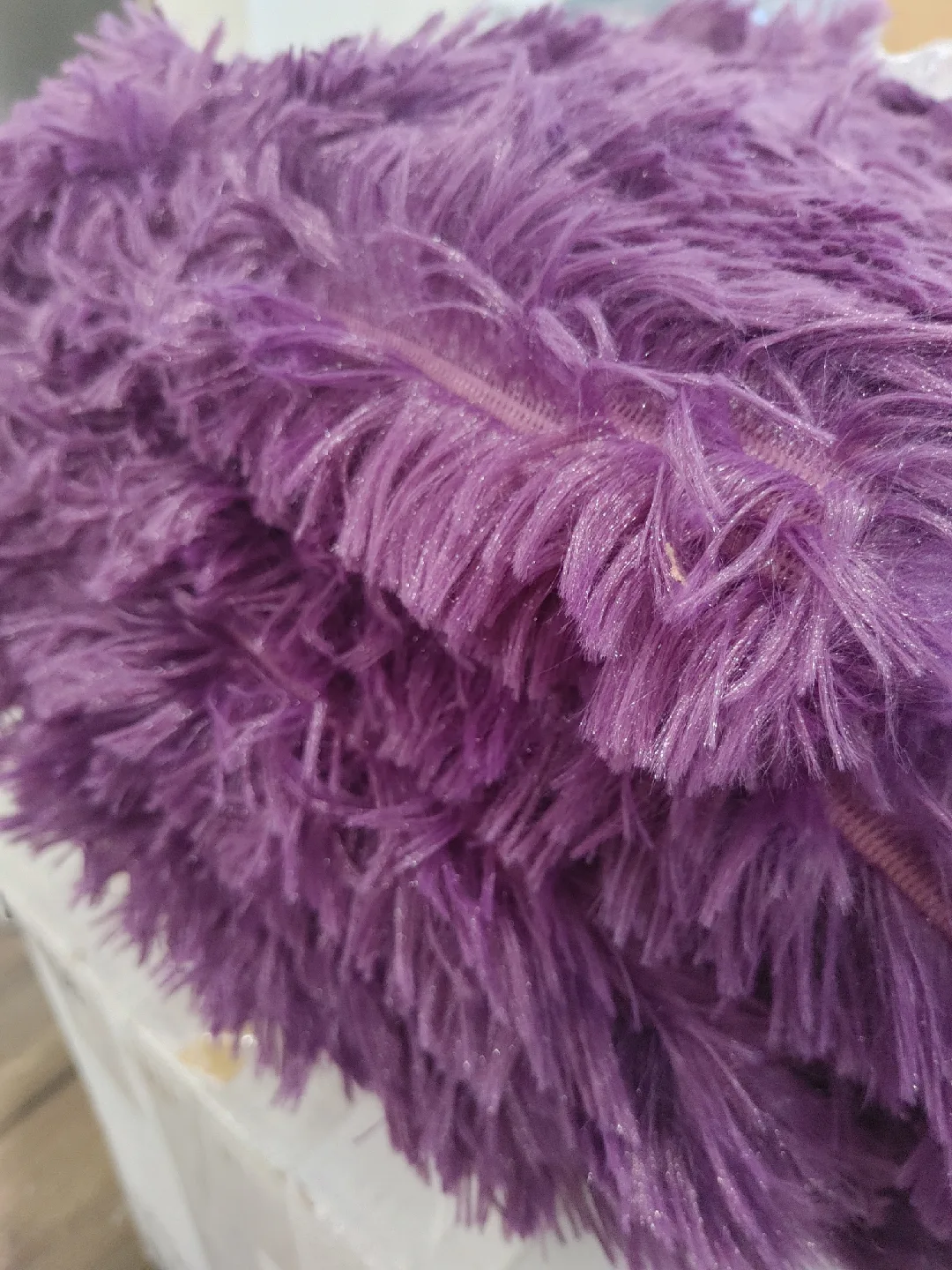 🧡BRAND NEW 5 FOOT BY 8 FOOT PURPLE SHAG AREA RUG image indicator(2)
