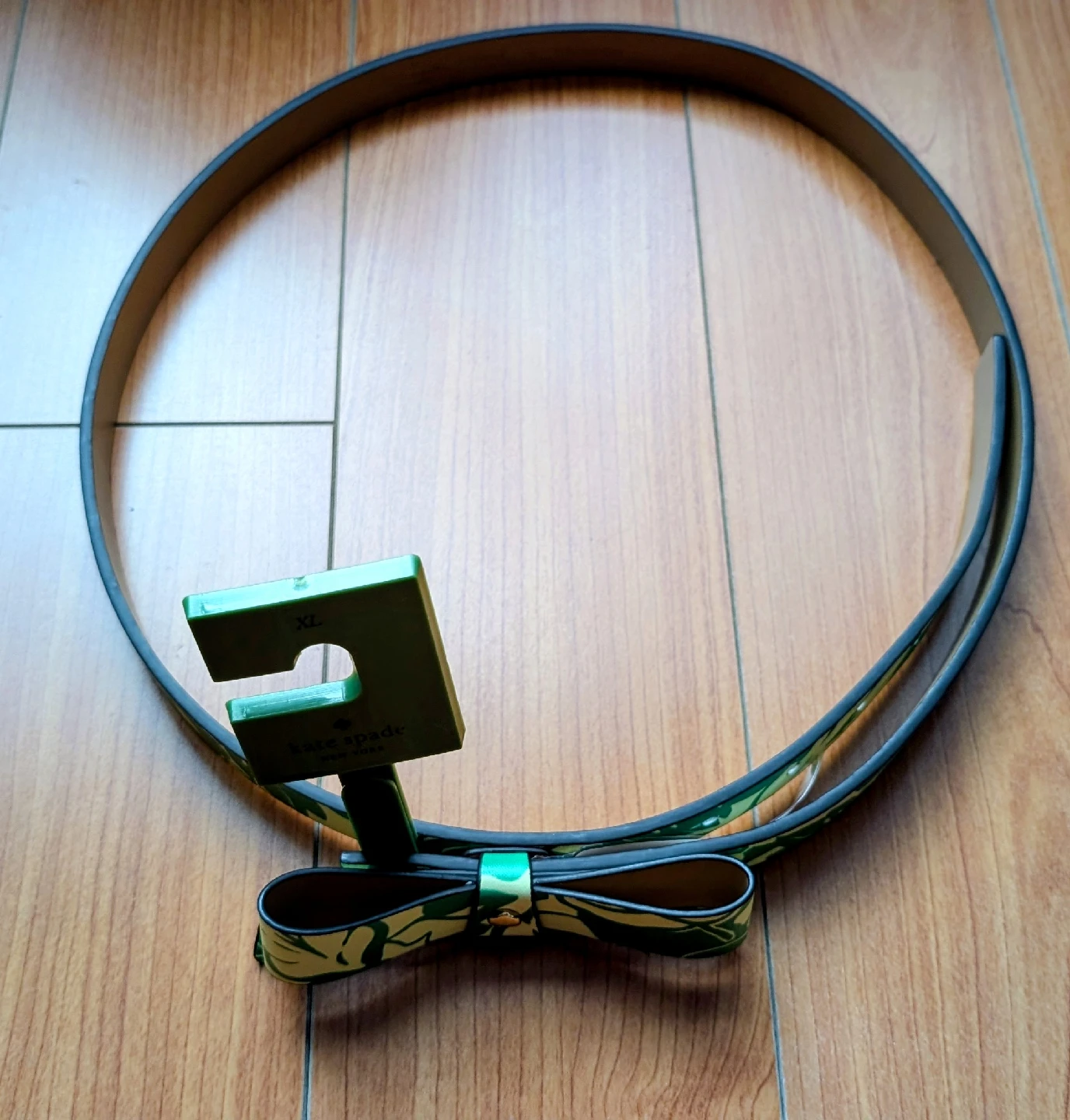 Kate Spade XL Green Floral Belt - New - photo 4