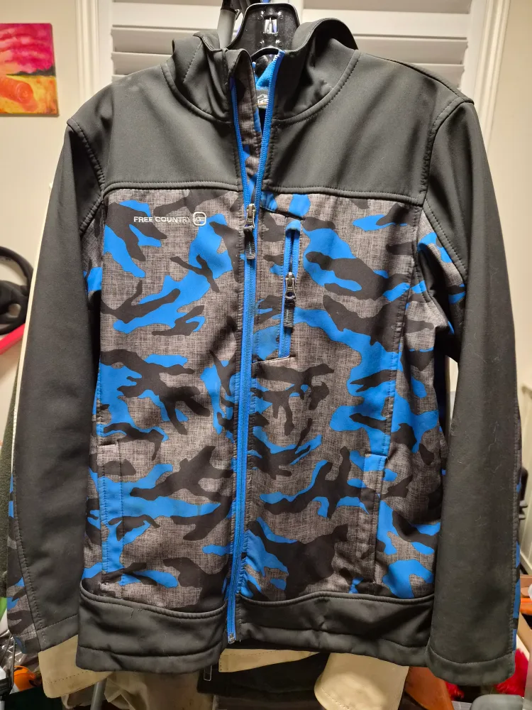 water resistant- Blue Camo, size Men S thumbnail