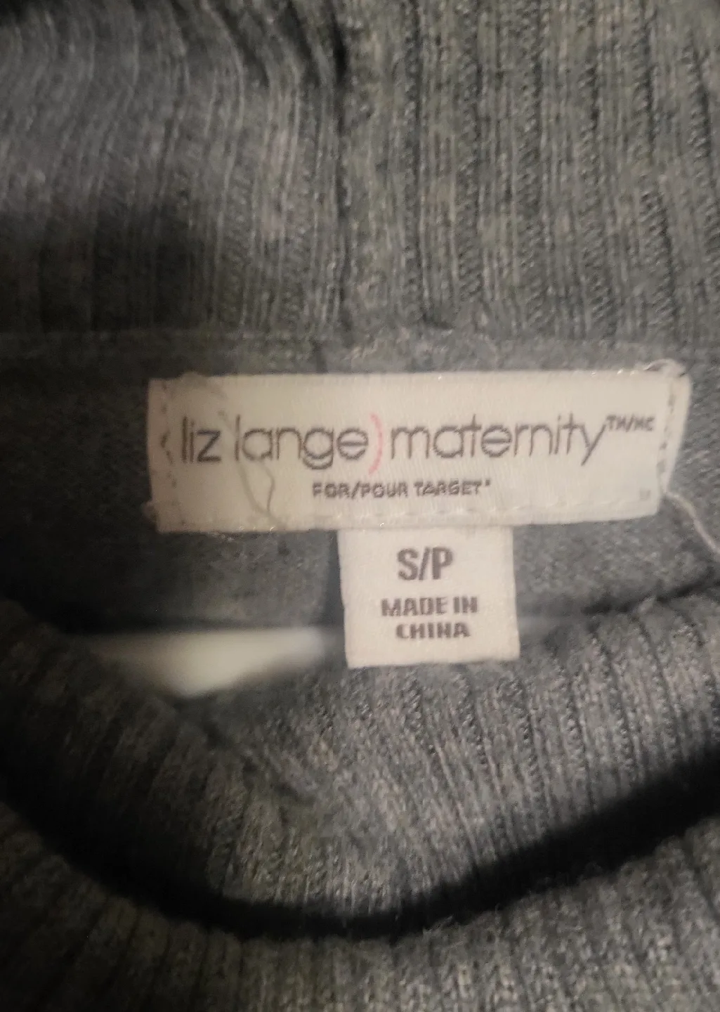 Liz Lange Maternity Grey Tunic - Size S/P image indicator(4)